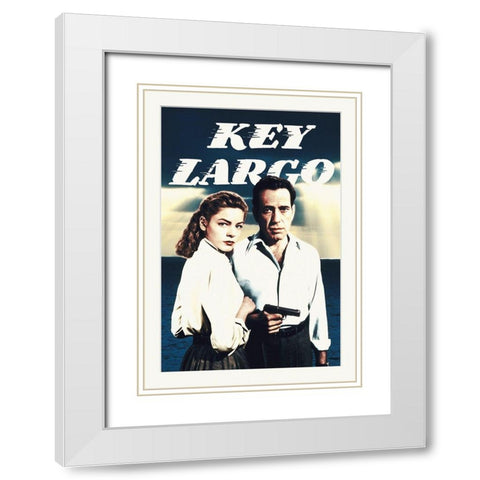 Key Largo White Modern Wood Framed Art Print with Double Matting by Hollywood Photo Archive