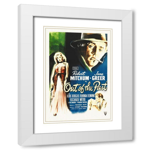 Out Of The Past White Modern Wood Framed Art Print with Double Matting by Hollywood Photo Archive
