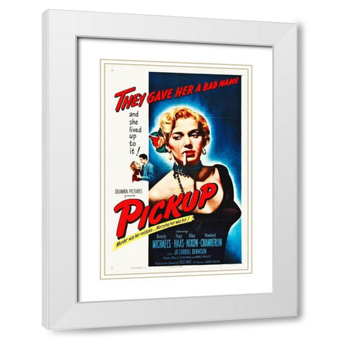 Pickup White Modern Wood Framed Art Print with Double Matting by Hollywood Photo Archive
