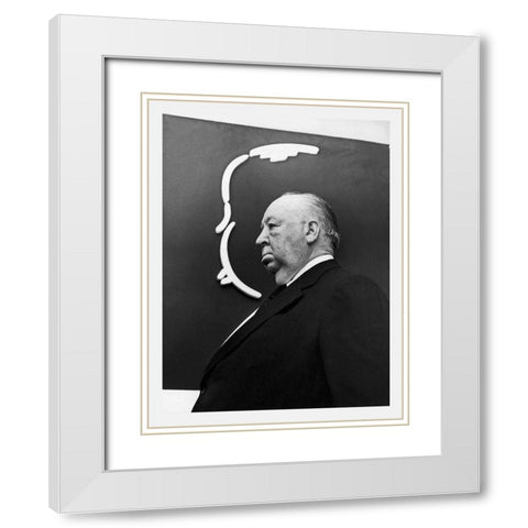 Promotional Still - Alfred Hitchcock White Modern Wood Framed Art Print with Double Matting by Hollywood Photo Archive