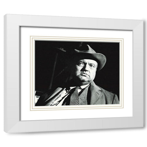 Promotional Still - Orsen Welles - A Touch of Evil White Modern Wood Framed Art Print with Double Matting by Hollywood Photo Archive