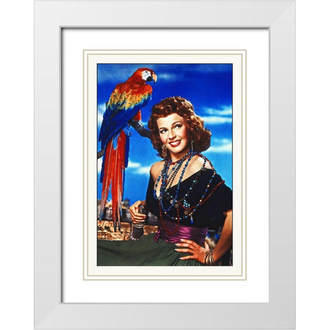 Promotional Still - Rita Hayworth White Modern Wood Framed Art Print with Double Matting by Hollywood Photo Archive