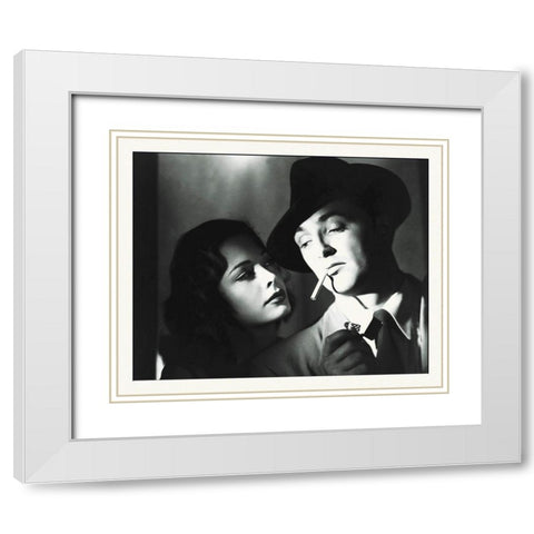Promotional Still - Robert Mitchum White Modern Wood Framed Art Print with Double Matting by Hollywood Photo Archive