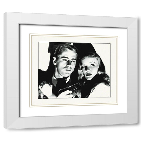 Promotional Still - This Gun For Hire White Modern Wood Framed Art Print with Double Matting by Hollywood Photo Archive