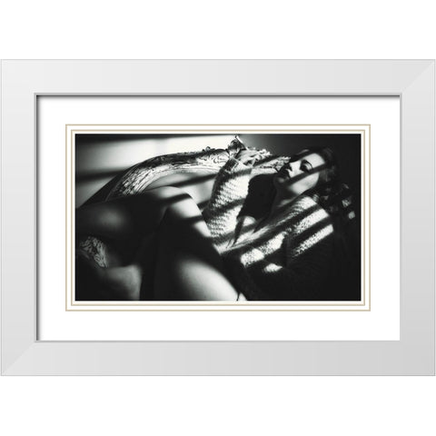 Promotional Stills - Film Noir Genre White Modern Wood Framed Art Print with Double Matting by Hollywood Photo Archive