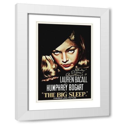 The Big Sleep White Modern Wood Framed Art Print with Double Matting by Hollywood Photo Archive