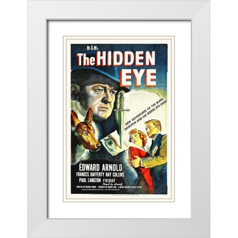 The Hidden Eye White Modern Wood Framed Art Print with Double Matting by Hollywood Photo Archive
