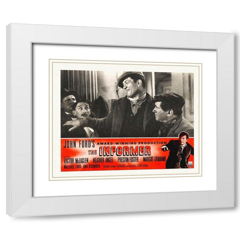The Informer White Modern Wood Framed Art Print with Double Matting by Hollywood Photo Archive
