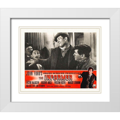 The Informer White Modern Wood Framed Art Print with Double Matting by Hollywood Photo Archive