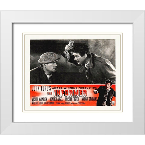 The Informer White Modern Wood Framed Art Print with Double Matting by Hollywood Photo Archive
