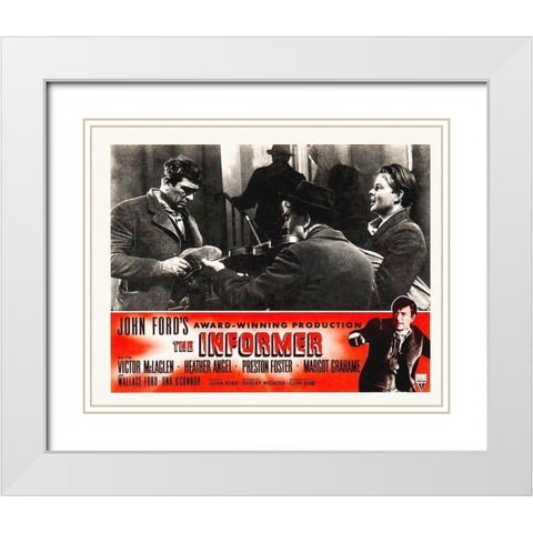 The Informer White Modern Wood Framed Art Print with Double Matting by Hollywood Photo Archive