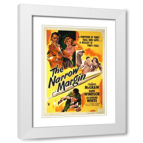 The Narrow Margin White Modern Wood Framed Art Print with Double Matting by Hollywood Photo Archive