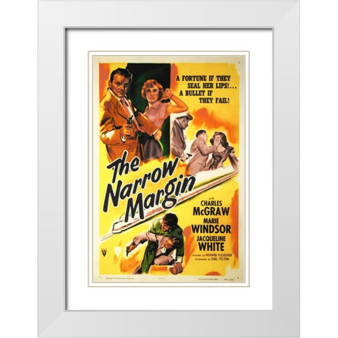 The Narrow Margin White Modern Wood Framed Art Print with Double Matting by Hollywood Photo Archive