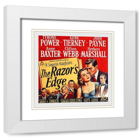 The Razors Edge White Modern Wood Framed Art Print with Double Matting by Hollywood Photo Archive