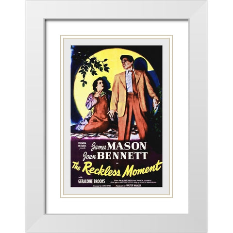 The Reckless Moment White Modern Wood Framed Art Print with Double Matting by Hollywood Photo Archive