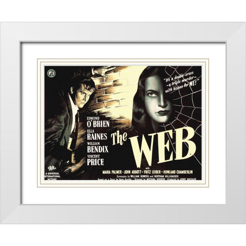 The Web White Modern Wood Framed Art Print with Double Matting by Hollywood Photo Archive