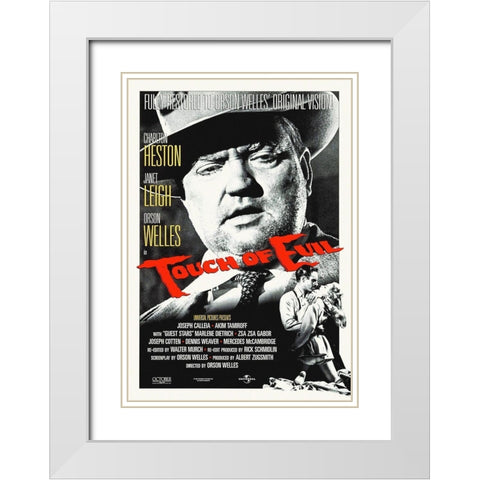 Touch Of Evil White Modern Wood Framed Art Print with Double Matting by Hollywood Photo Archive