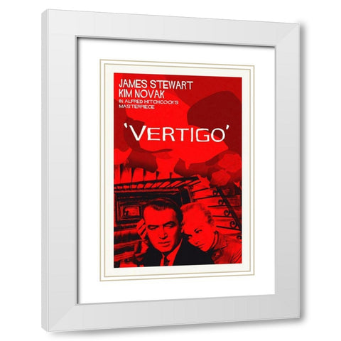 Vertigo White Modern Wood Framed Art Print with Double Matting by Hollywood Photo Archive