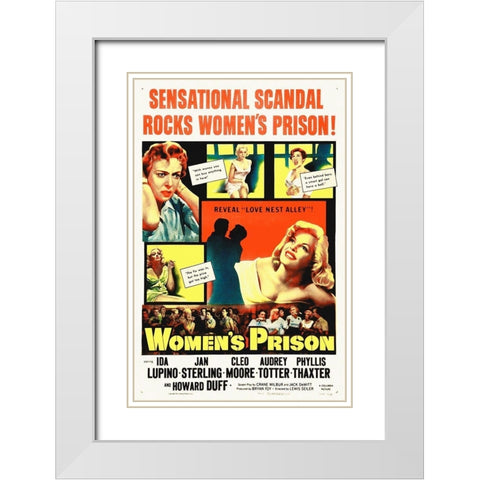 Womens Prison White Modern Wood Framed Art Print with Double Matting by Hollywood Photo Archive