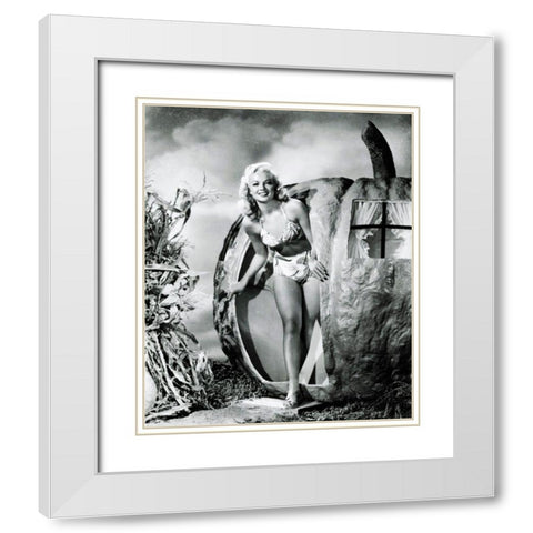 Halloween - Myrna Dell White Modern Wood Framed Art Print with Double Matting by Hollywood Photo Archive