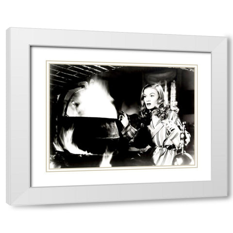 I Married a Witch - Veronica Lake White Modern Wood Framed Art Print with Double Matting by Hollywood Photo Archive