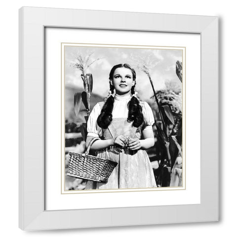 Judy Garland - Wizard of Oz White Modern Wood Framed Art Print with Double Matting by Hollywood Photo Archive