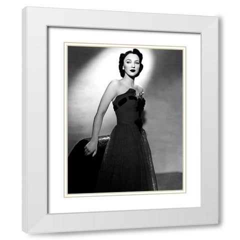 June Dupez White Modern Wood Framed Art Print with Double Matting by Hollywood Photo Archive