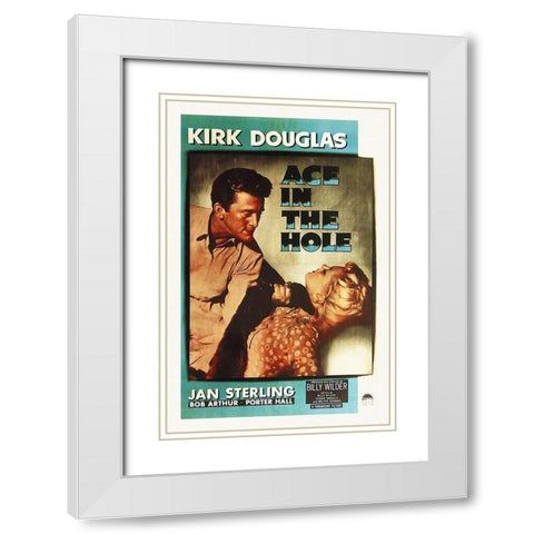 Ace in the Hole White Modern Wood Framed Art Print with Double Matting by Hollywood Photo Archive