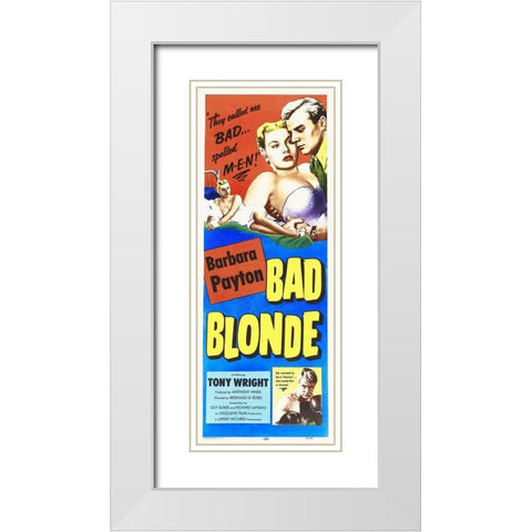 Bad Blonde White Modern Wood Framed Art Print with Double Matting by Hollywood Photo Archive