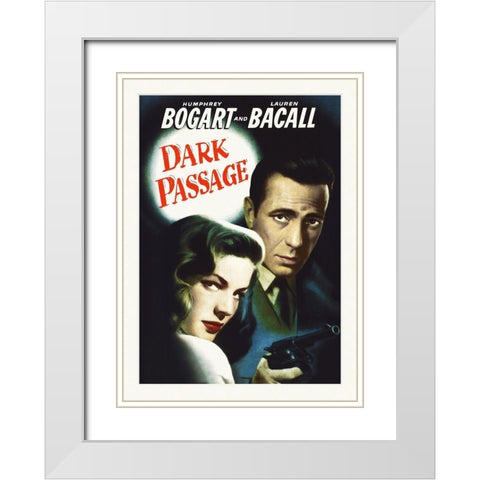 Dark Passage White Modern Wood Framed Art Print with Double Matting by Hollywood Photo Archive