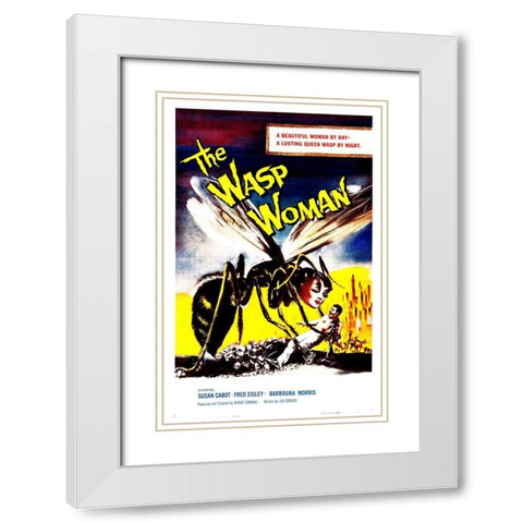 The Wasp Woman, 1959 White Modern Wood Framed Art Print with Double Matting by Hollywood Photo Archive