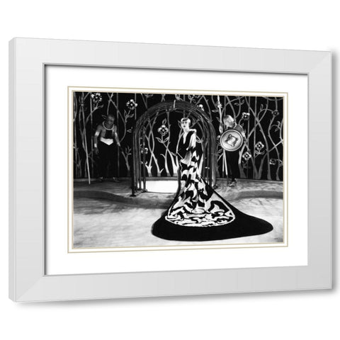 Brigitte Helm - Production Still White Modern Wood Framed Art Print with Double Matting by Hollywood Photo Archive