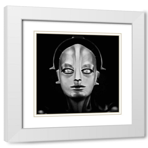 Metropolis - Maschinenmensch - Production Still White Modern Wood Framed Art Print with Double Matting by Hollywood Photo Archive