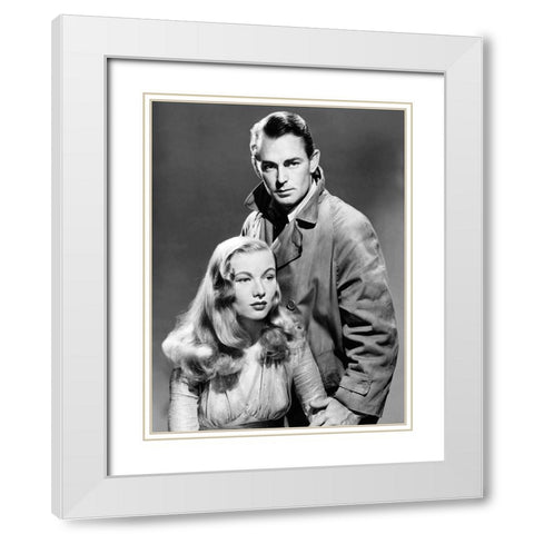 This Gun For Hire - Publicity Photo White Modern Wood Framed Art Print with Double Matting by Hollywood Photo Archive