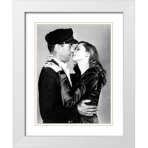 To Have and Have Not - Lauren Bacall White Modern Wood Framed Art Print with Double Matting by Hollywood Photo Archive
