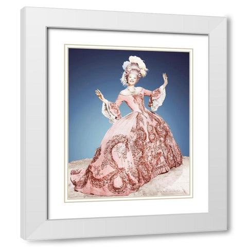 Lucille Ball White Modern Wood Framed Art Print with Double Matting by Hollywood Photo Archive