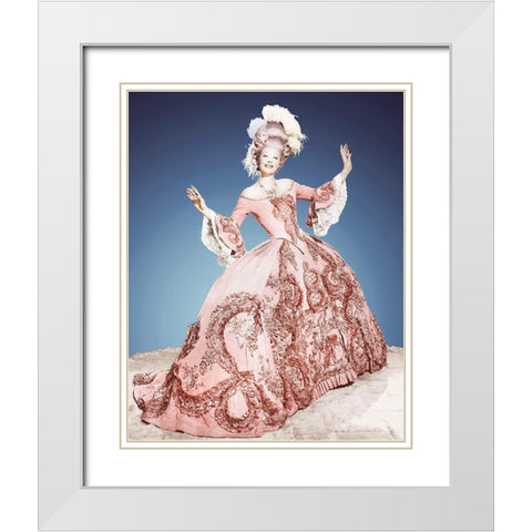 Lucille Ball White Modern Wood Framed Art Print with Double Matting by Hollywood Photo Archive