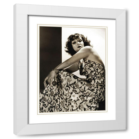 Lupe Velex White Modern Wood Framed Art Print with Double Matting by Hollywood Photo Archive
