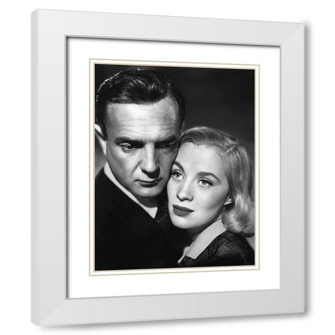 Mai Zetterling White Modern Wood Framed Art Print with Double Matting by Hollywood Photo Archive
