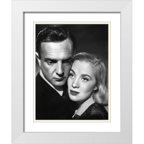 Mai Zetterling White Modern Wood Framed Art Print with Double Matting by Hollywood Photo Archive