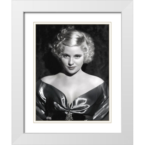 Mary Carlisle White Modern Wood Framed Art Print with Double Matting by Hollywood Photo Archive