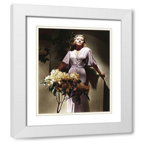 Mary Carlisle White Modern Wood Framed Art Print with Double Matting by Hollywood Photo Archive
