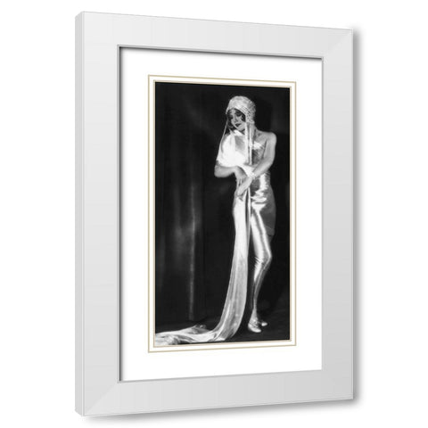 Nancy Carroll White Modern Wood Framed Art Print with Double Matting by Hollywood Photo Archive