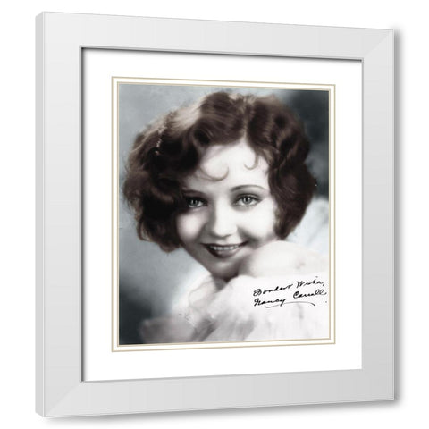 Nancy Carroll White Modern Wood Framed Art Print with Double Matting by Hollywood Photo Archive
