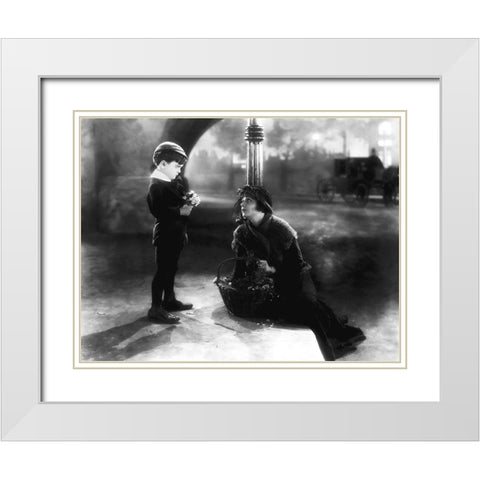 Norma Talmadge White Modern Wood Framed Art Print with Double Matting by Hollywood Photo Archive