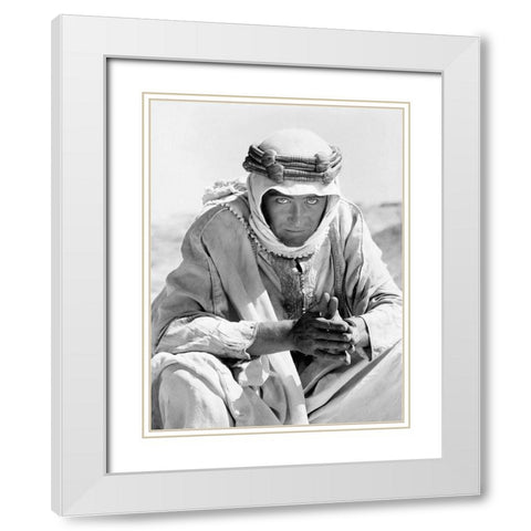 Peter OToole -  Lawrence of Arabia  02C White Modern Wood Framed Art Print with Double Matting by Hollywood Photo Archive