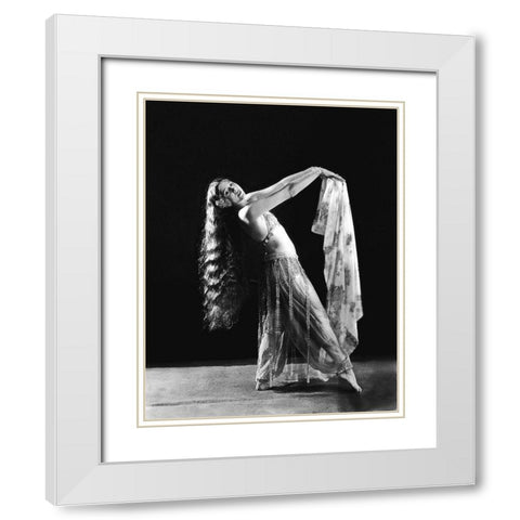 Olive Ann Alcorn White Modern Wood Framed Art Print with Double Matting by Hollywood Photo Archive