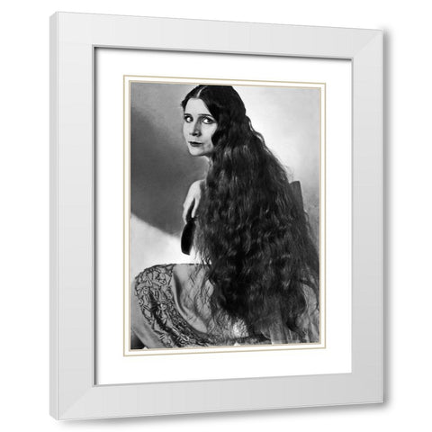 Olive Ann Alcorn White Modern Wood Framed Art Print with Double Matting by Hollywood Photo Archive