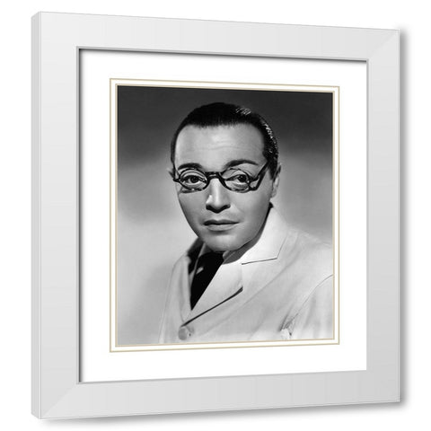 Peter Lorre - Mr. Moto White Modern Wood Framed Art Print with Double Matting by Hollywood Photo Archive