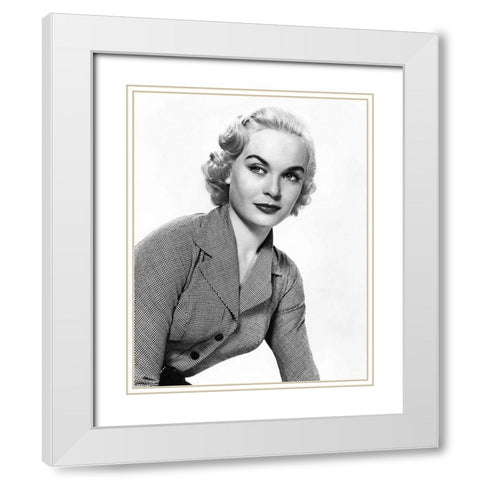 Shirley Eaton White Modern Wood Framed Art Print with Double Matting by Hollywood Photo Archive